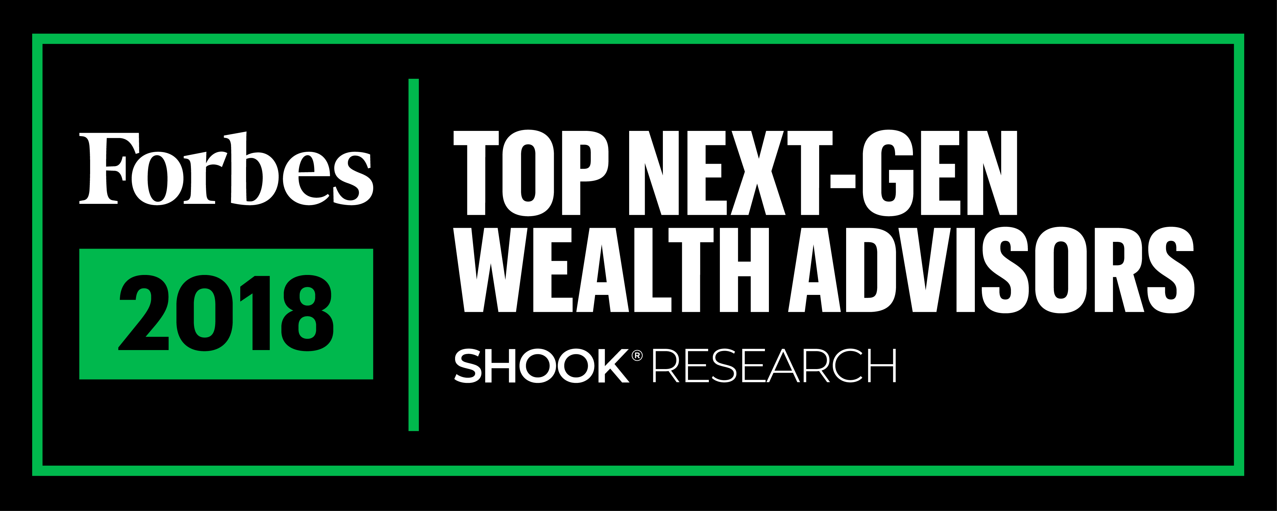 Recognized among Forbes' 2018 America's Top Next-Gen Wealth Advisors